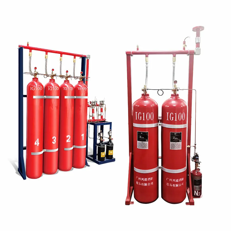 80L 90L Volume Cylinder IG100 Inert Gas Fire Suppression System