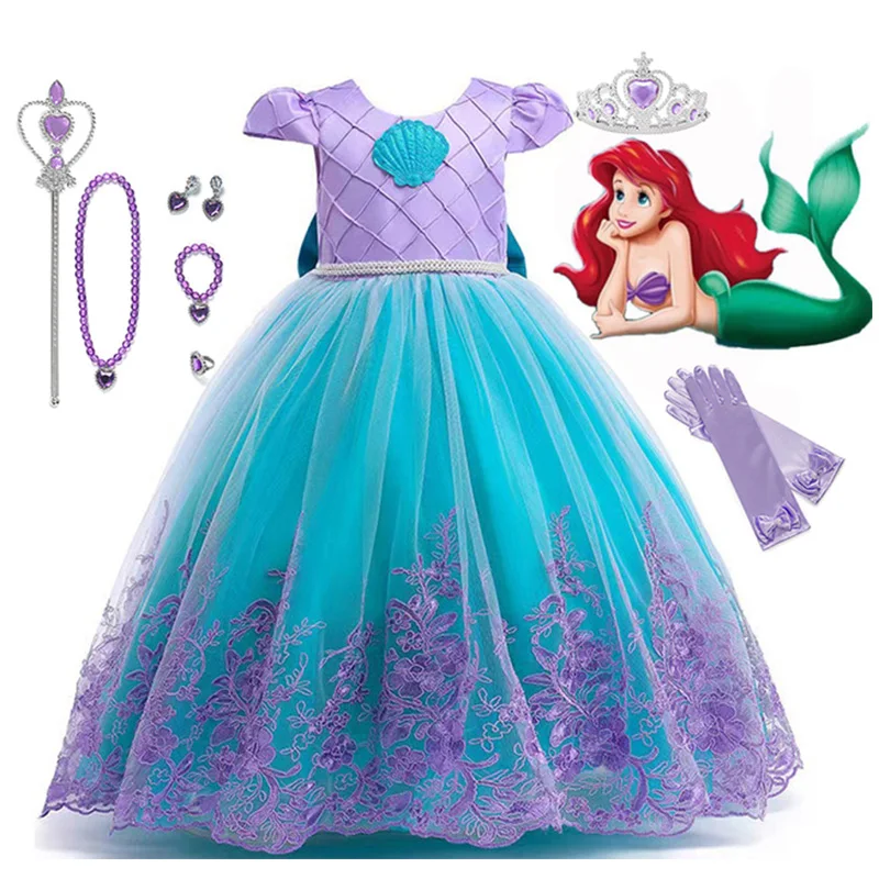 Summer Girls mermaid swimsuit Kids Dress Cosplay Costumes For Baby Girl Dress Up Costumes Stock