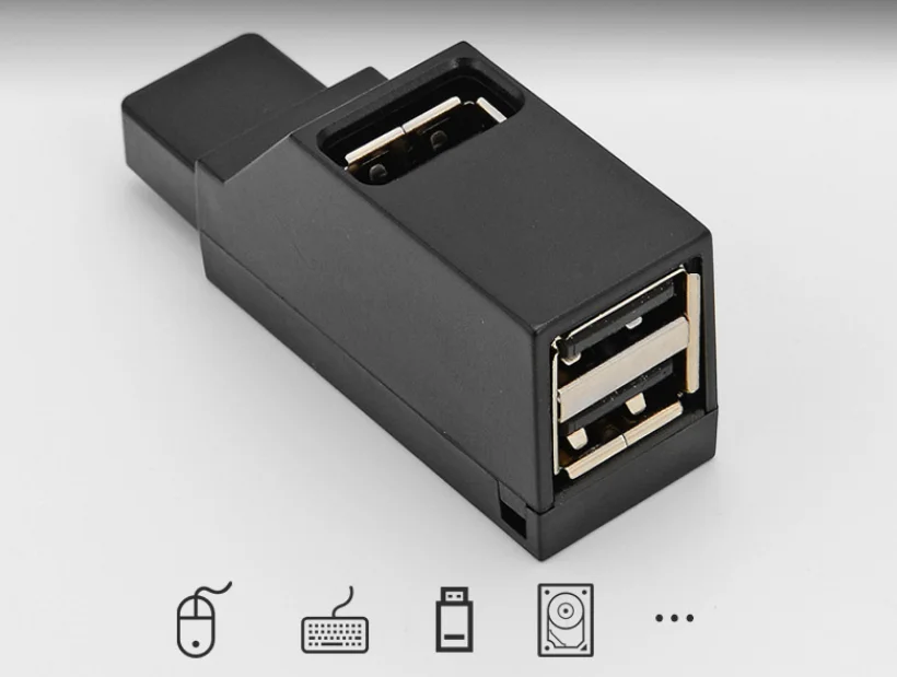 Jsjm портативный USB 2 0 зарядное устройство с 3 usb-портами для сплиттер прямой штекер расширения HUB концентратор изготовления на