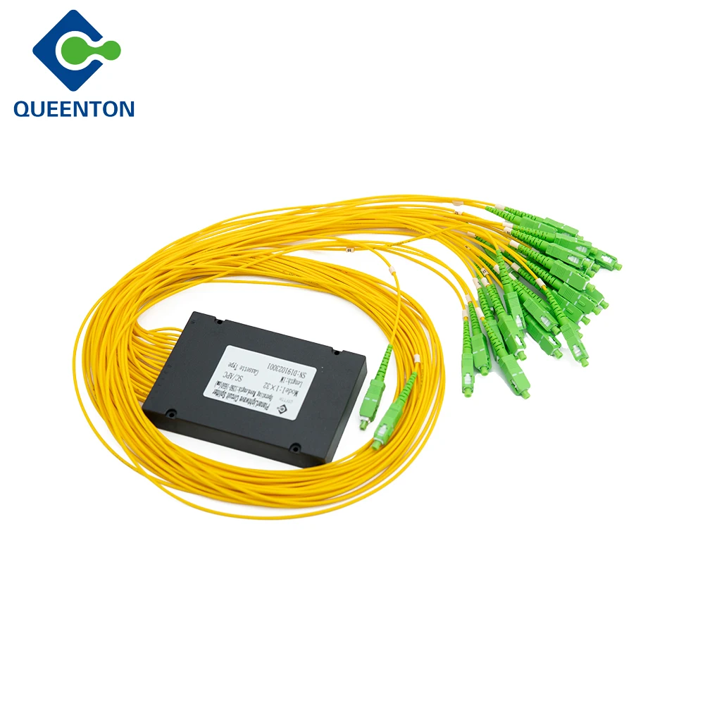 Factory supply FTTH ABS Cassette Type Fiber Optic PLC Splitter 1*8 SC fiber optic splitter box type PLC