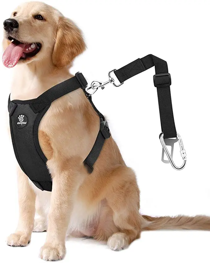 Custom Adjustable Wholesale Pet Product Own Logo Dog Harness With Retractable Leash Car Dog Harness