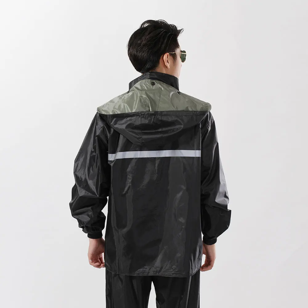 Reflective  Waterproof Workwear Uniform  Clothes High Visibility Traffic Patrol Protective Work Raincoat