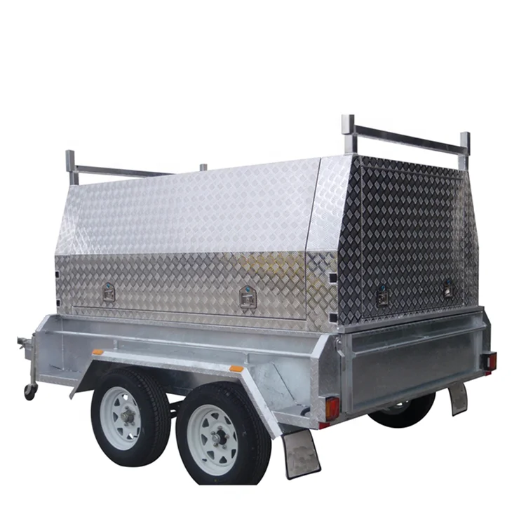 Tandem axle tradesman top utility trailer