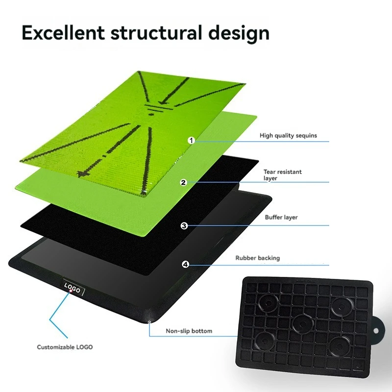 Wholesale custom golf swing training practice swing trainer aid golf swing trainer accessories golf mat