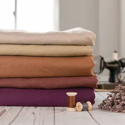 Дышащий 9s * 9s 200GSM плотная тканая подкладка мягкая льняная ткань