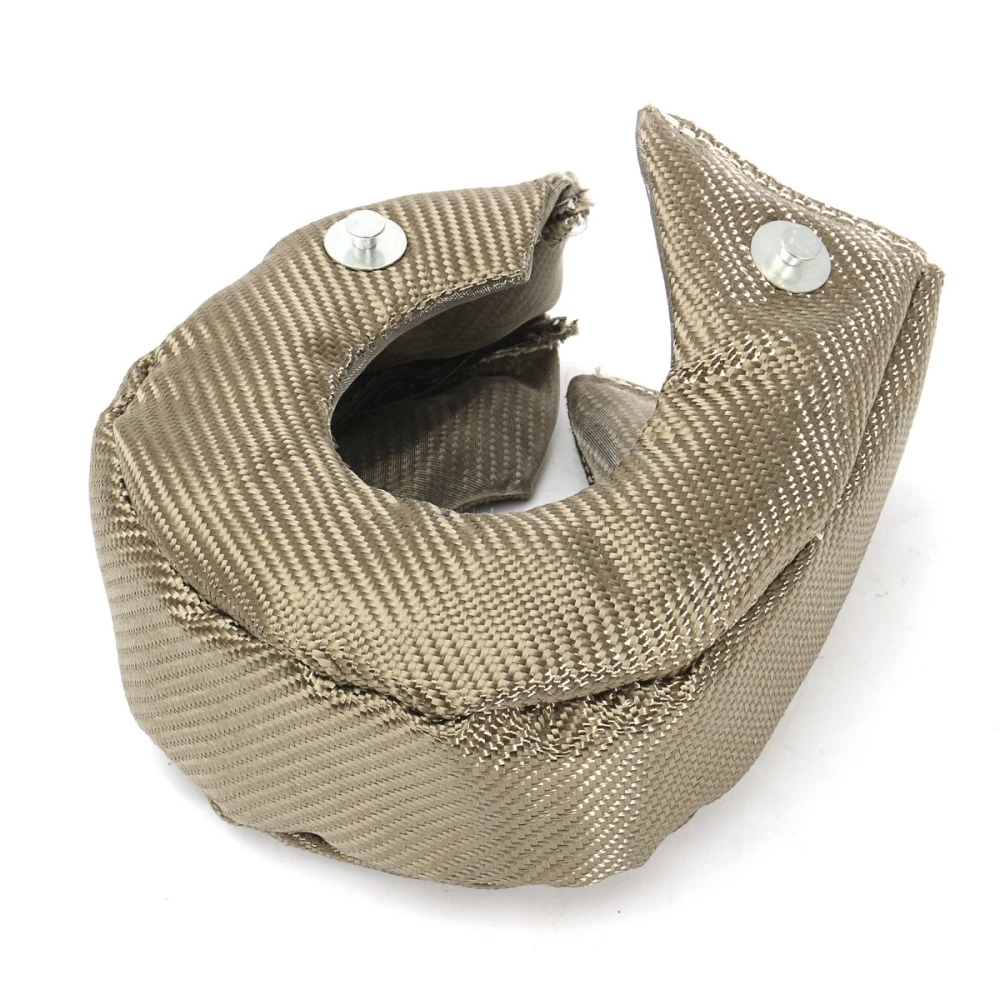 Titanium black carbon fiber lava rock high temperature Exhaust Shield Wrap universal external wastegated t3 turbo blankets