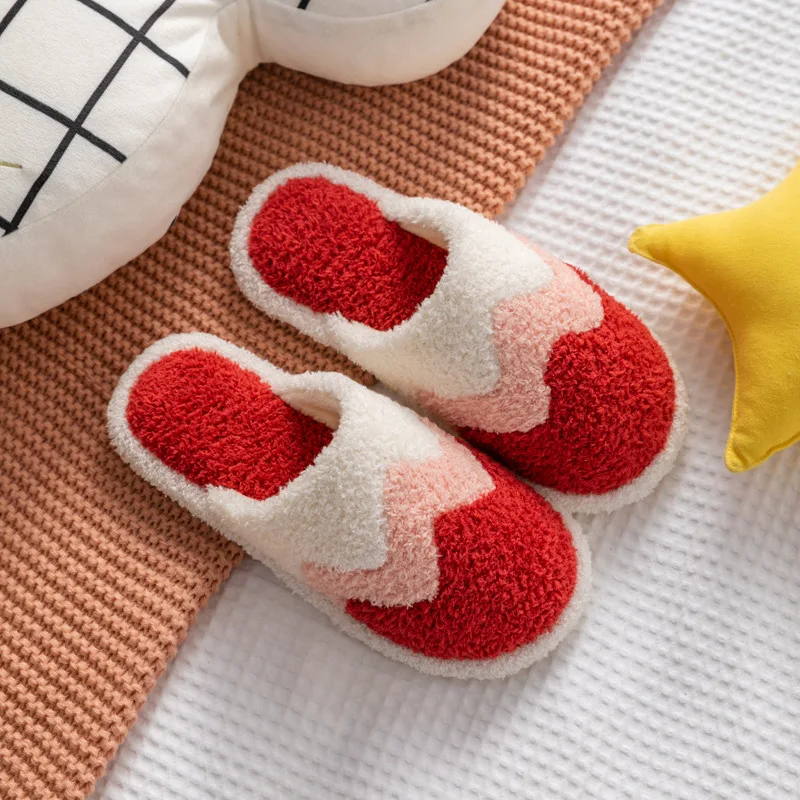 Female Warm Soft Indoor ladies Winter Fluffy Furry house slipper plush