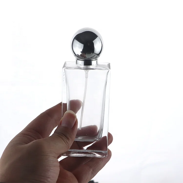 Free Sample Luxury Man and Women 30ml 50ml Square Spray Glass Perfume Bottle Wholesale