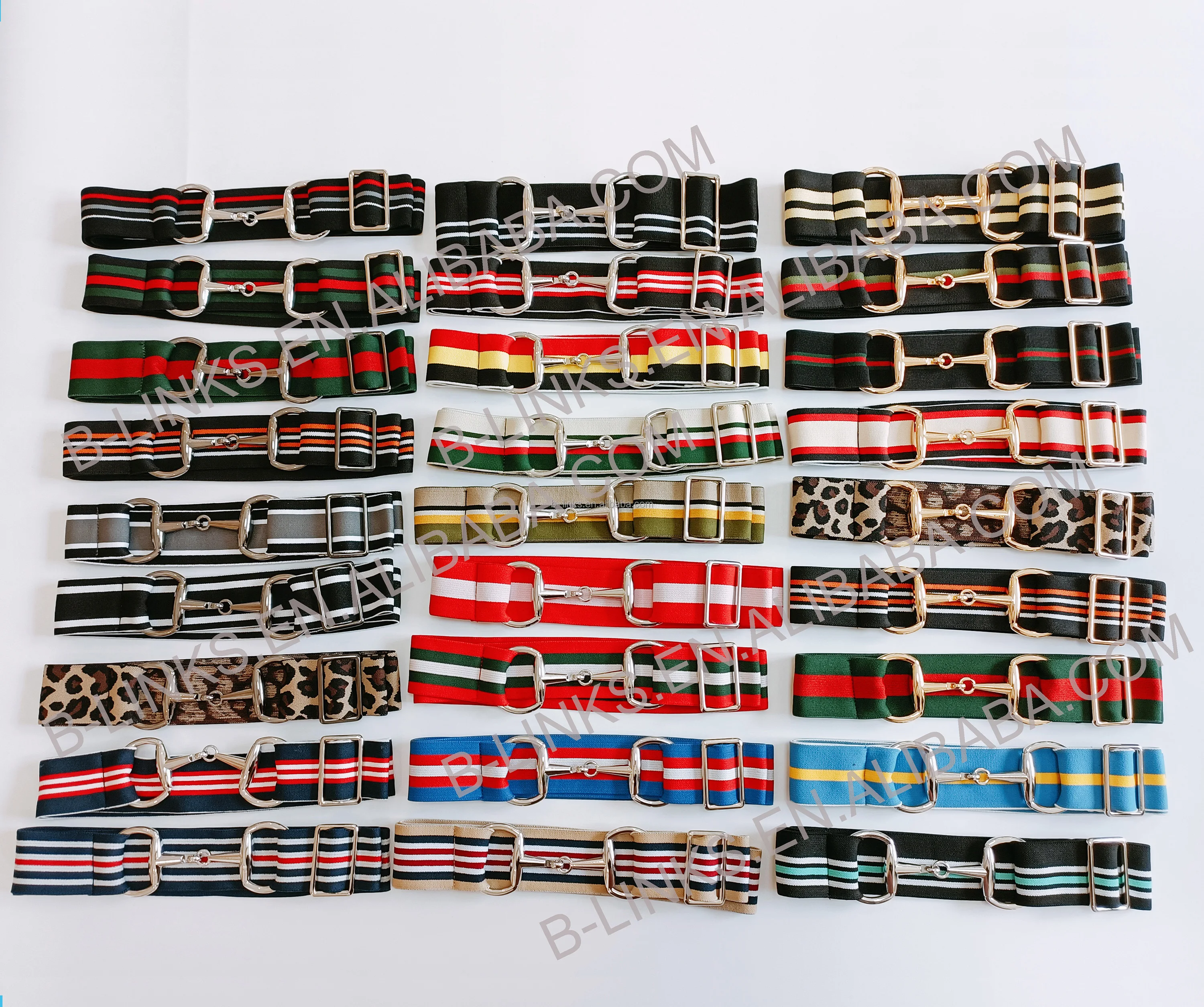 Free Engraved Logo 2-Inch 5-Cm Elastic Snaffle Bit Buckle Belt High Waist Equestrian Horse Riding Bits