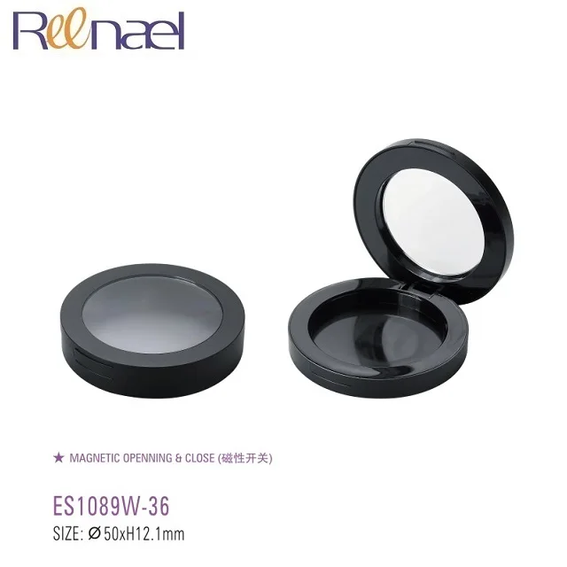 Empty makeup diameter 27mm 36mm magnetic jar pink single eyeshadow containers