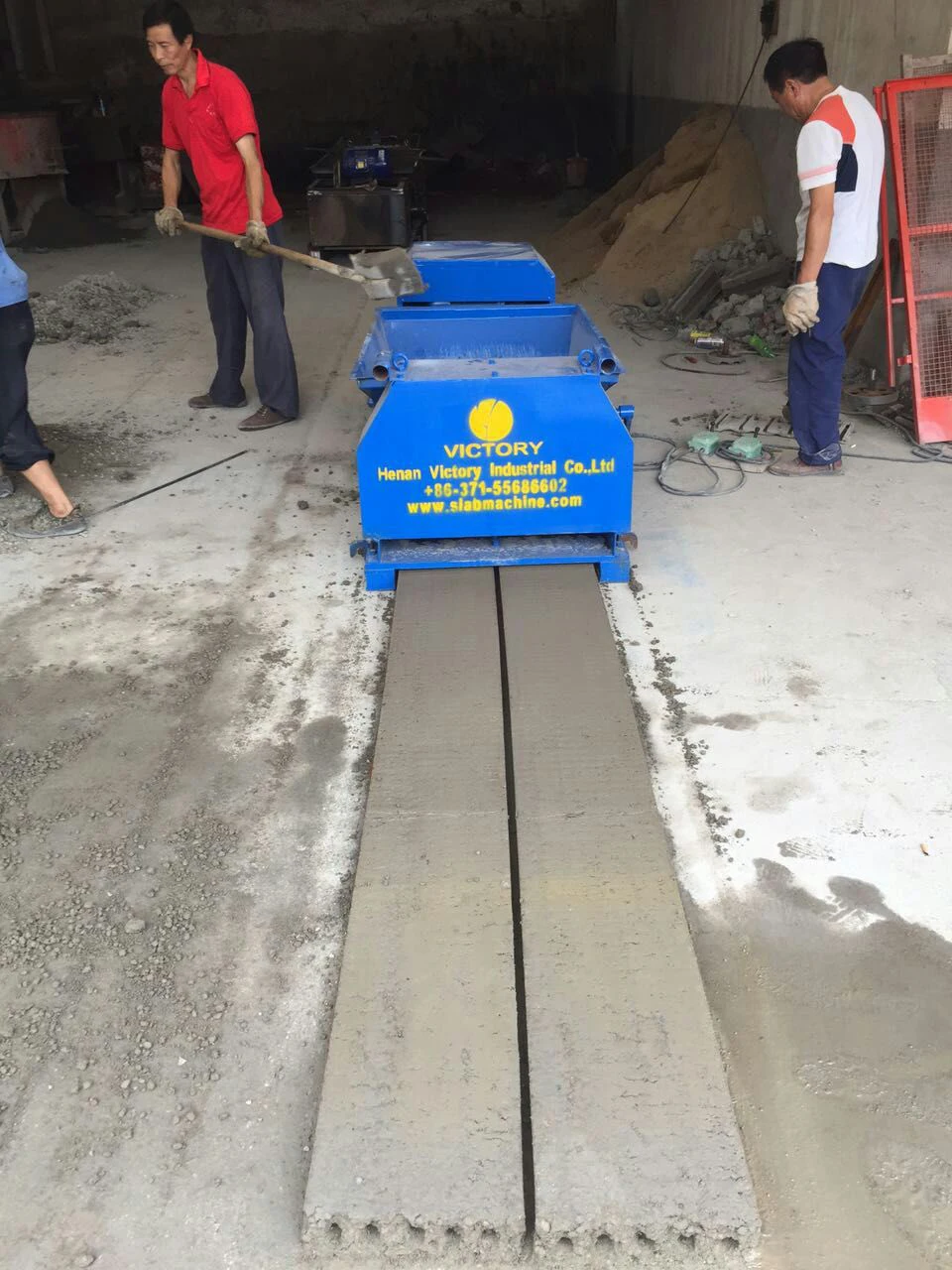 Concrete wall panel equipment Prefab house machinery With hollow core