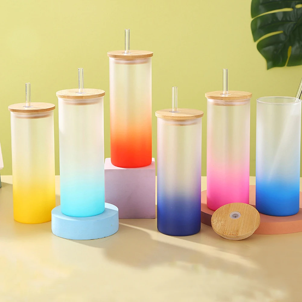 Frosted Clear Can Shaped Beer Glass Elegant Shaped Drinking Glasses Can Shaped Beer Glass 12oz 16oz Diy Blank Sublimation