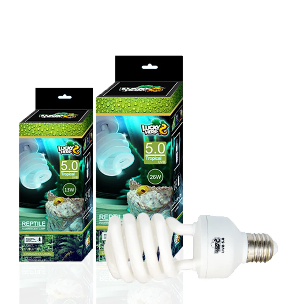 High Quality Sprial E27 E26 Reptile UVB Fluorescent Bulb/ Reptile UV Lamp For Birds and Reptile