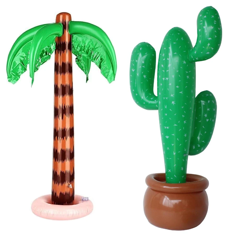 Hot Sale Inflatable Cactus Coconut Tree Plants for Home Decorations Swimming Pool Accessories Inflated Palm Party Decor
