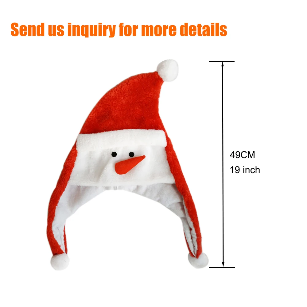 christmas party decoration holiday gift snowman hat children classical santa claus hat felt christmas hat