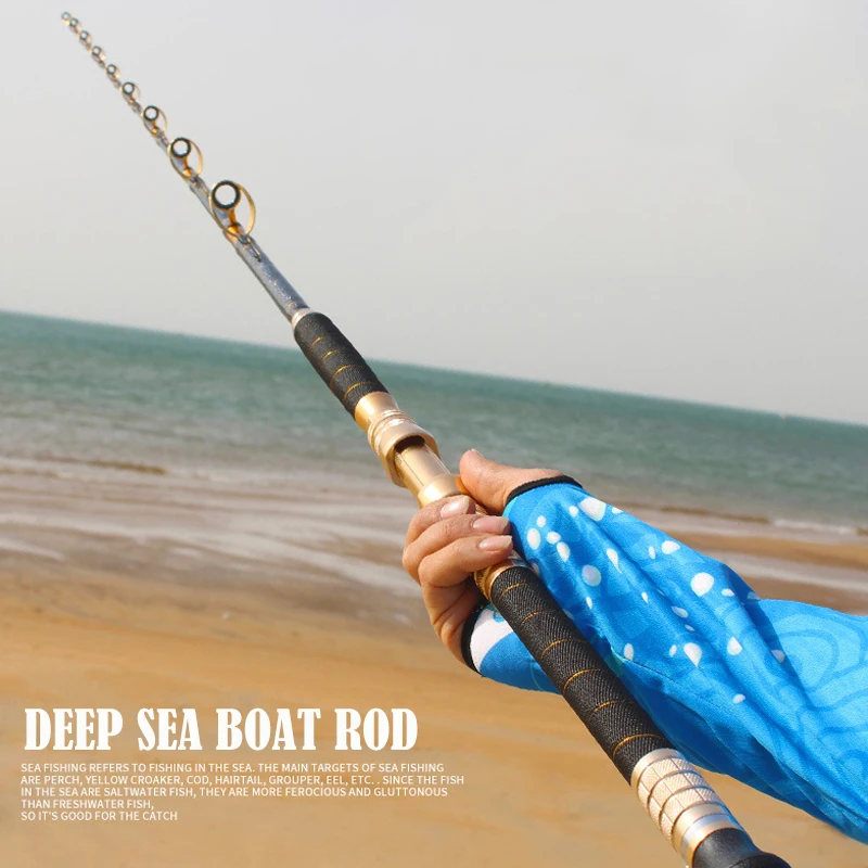 New 80-130lbs heavy jigging Trolling Rod  Big Game FUJI rings Fishing Rods Fiberglass Deep Sea Saltwater boat rod in stock