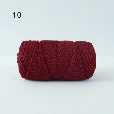 300g круглая rope100 % полиэстер крючком пряжа для вязания веревка плетеная фантазии веревки ручного