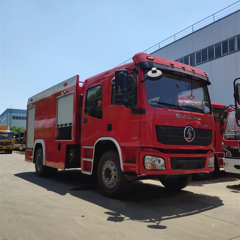5000-6000 Liters SHACMAN water and foam fire trucks fire fighting vehicle manufacture