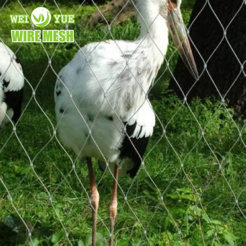 Регулируемая Гибкая веревочная сетка из нержавеющей стали 304/316/304L/316L для зоопарка вольерской