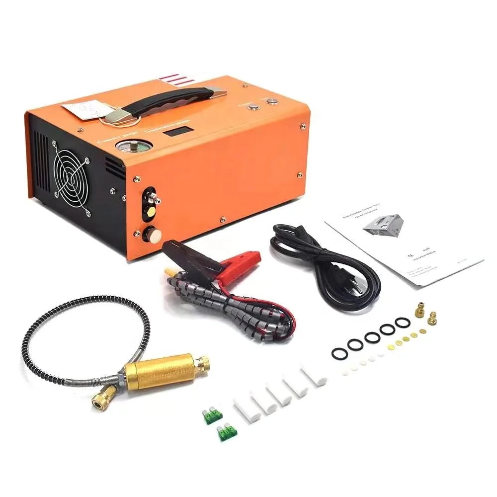 2022 Industrial Compressors 4500psi 30mpa 12 V 110v 220v 300 bar Portable Pcp mini Air gun Air Compressor