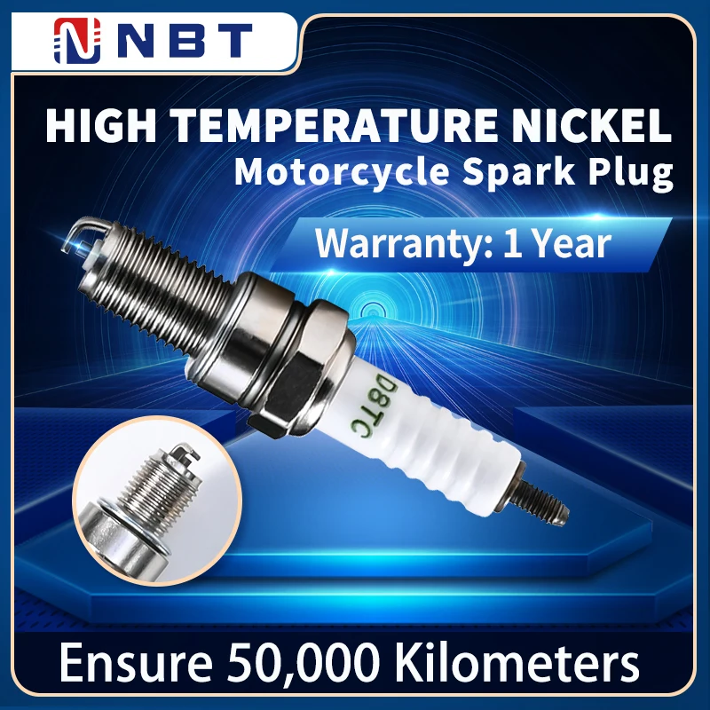 NBT Fast Delivery Wholesale D8TC Spark Plug Motorcycle High Temperature Nickel OEM Spark Plugs for Honda,Yamaha,Suzuki Motorbike