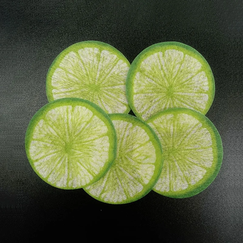 Printed Lime Orange Custom Korean Skin Care Wholesale Eye Sheet Mask