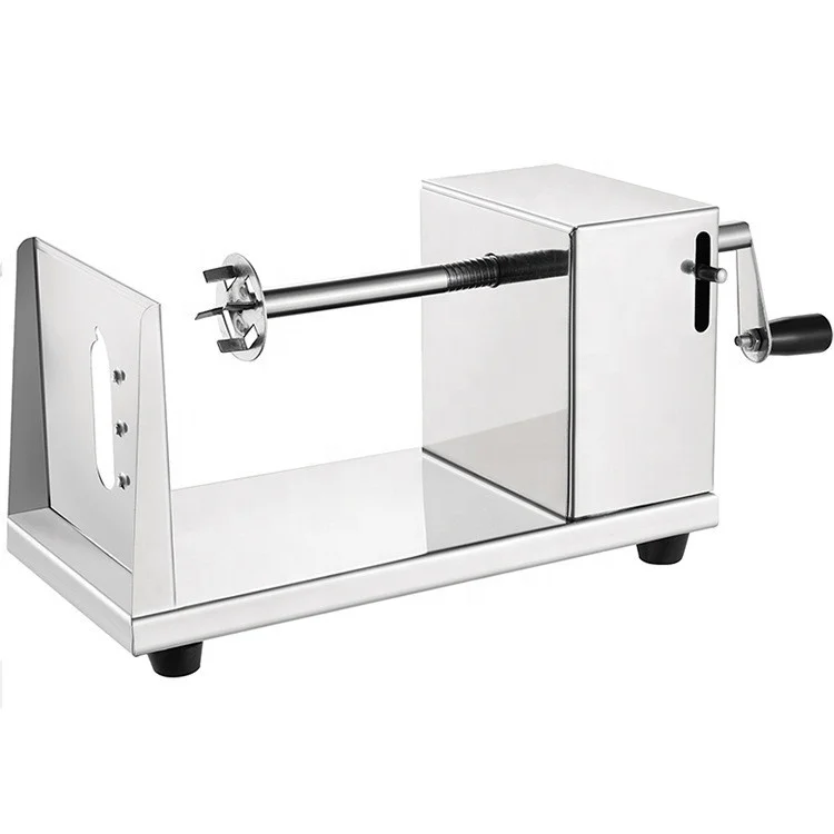 machine for small business Manual Tornado Potato cutting Machine Stainless Steel spiral Potato Cutter slicer Tower Maker Machine