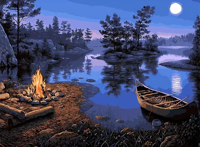 Diy Painting By Numbers Wholesales Scenery Paint By Numbers customize canvas Painting With Frame Custom For Adults
