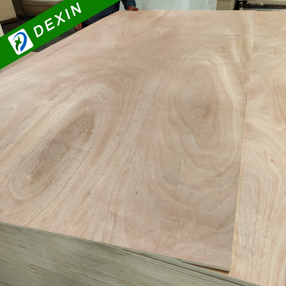 4x8ft 3mm 6mm 9mm 12mm 18mm Okoume Bintangor Birch Pencil Cedar Faced Commercial Plywood