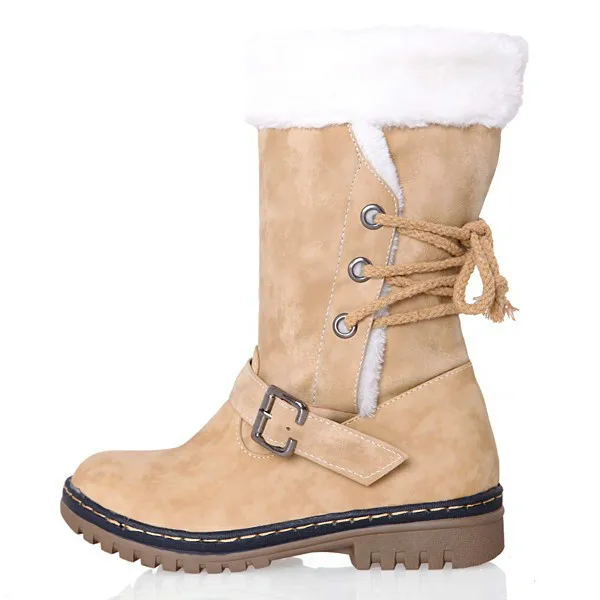 Stiefel Damen 2021 новый английский бренд; Рубашка в американском стиле водонепроницаемая обувь из кожи и меха, зимняя обувь, теплая обувь; Женские ботинки из овечьей кожи; Для девочек