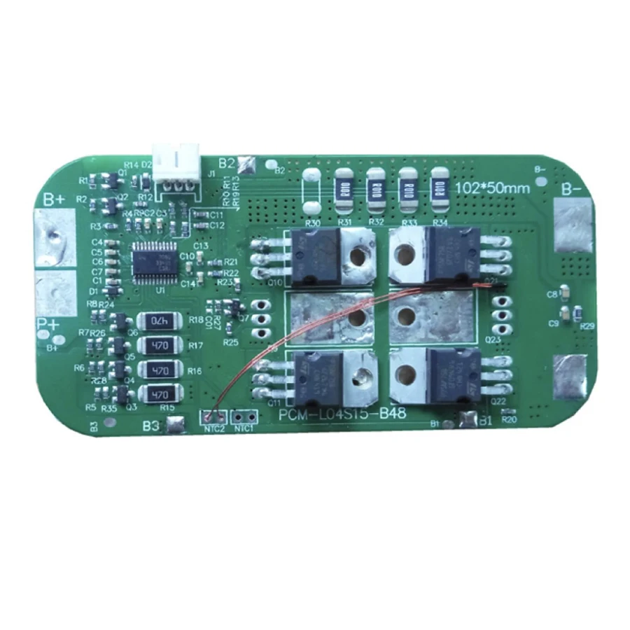 BQ3060 intelligent smart robot lithium ion battery BMS PCM 11.V  14.8V 3s 4s  10A 12A 15A BMS with balance lithium ion lifepo4 P