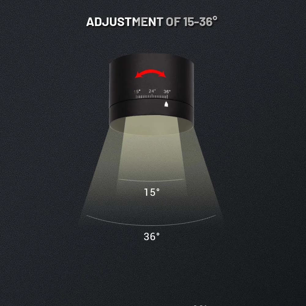 
Flicker free modern zoomable Track LED Light with 5 years warranty focused led track light 