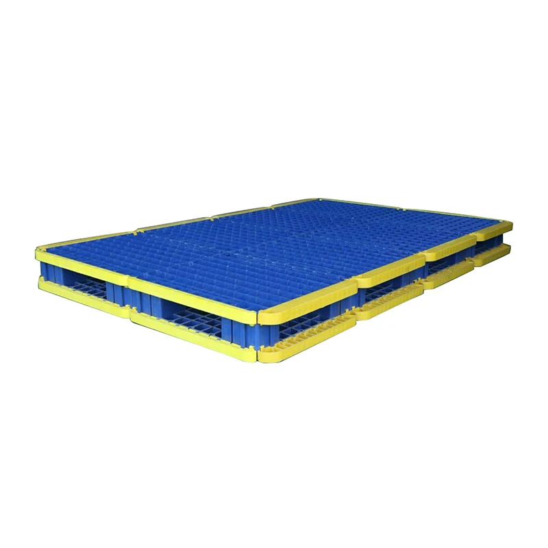 Top Selling Double Face Hape Steel Euro Reinforced HDPE  Plastic Pallet With Steel Tubes In China