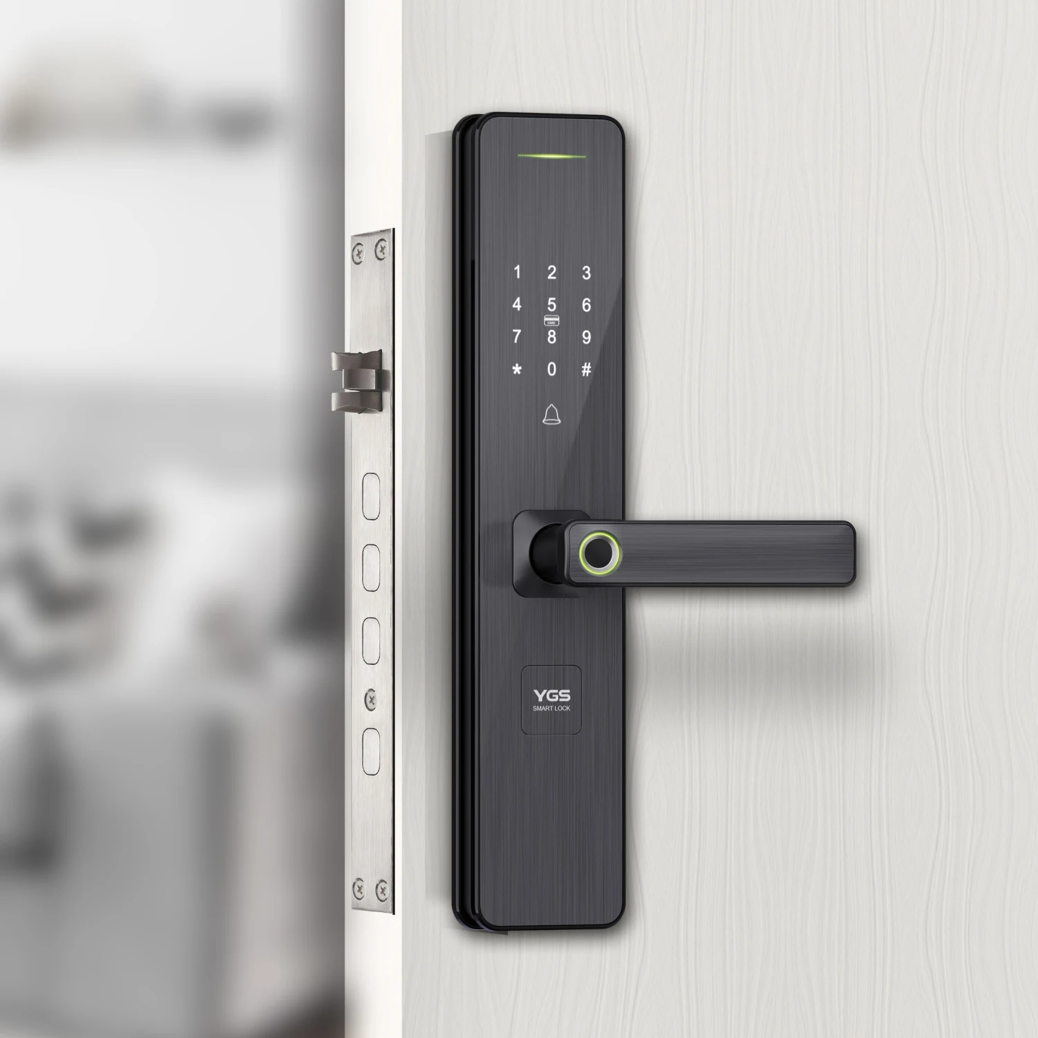 S0953 новейший заводской поставщик дверной смарт-замок для входной двери с Биометрическим заводским доказательством