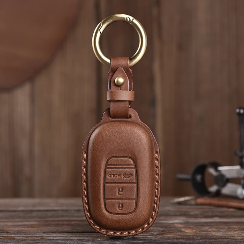 Suitable for Honda Key Case Civic Accord VEZEL CRV Hybrid Odyssey Car Leather Cover