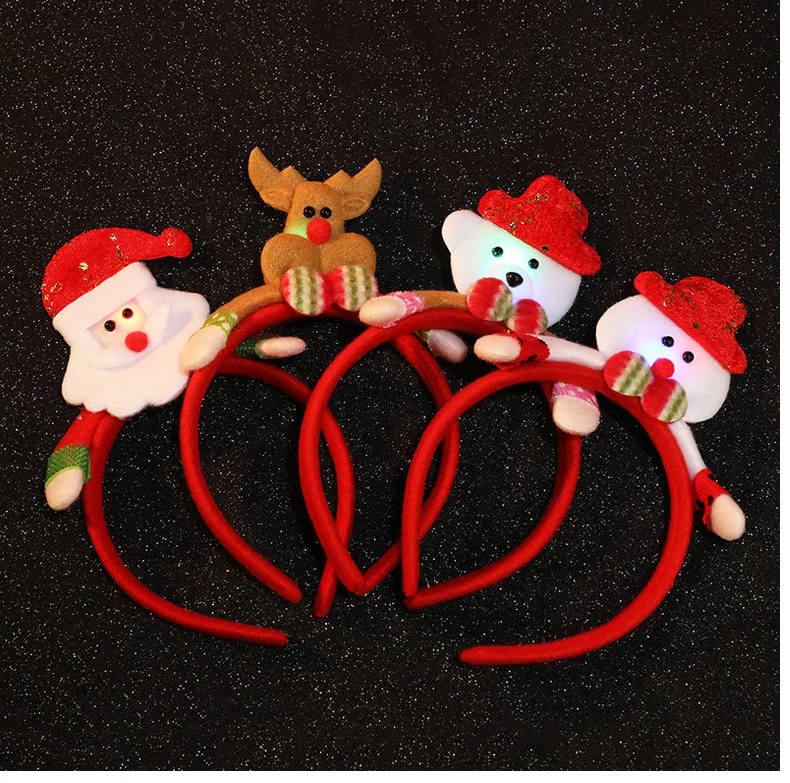 Christmas Headband Deer Christmas Man Snowman Hair Band Cute Hair Accessories