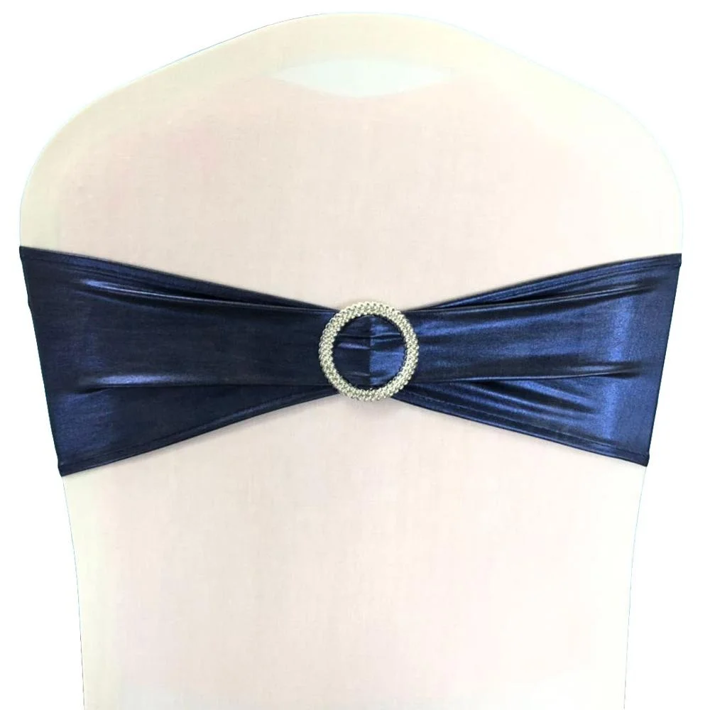 Fancy cheap metallic gold chair sashes for wedding