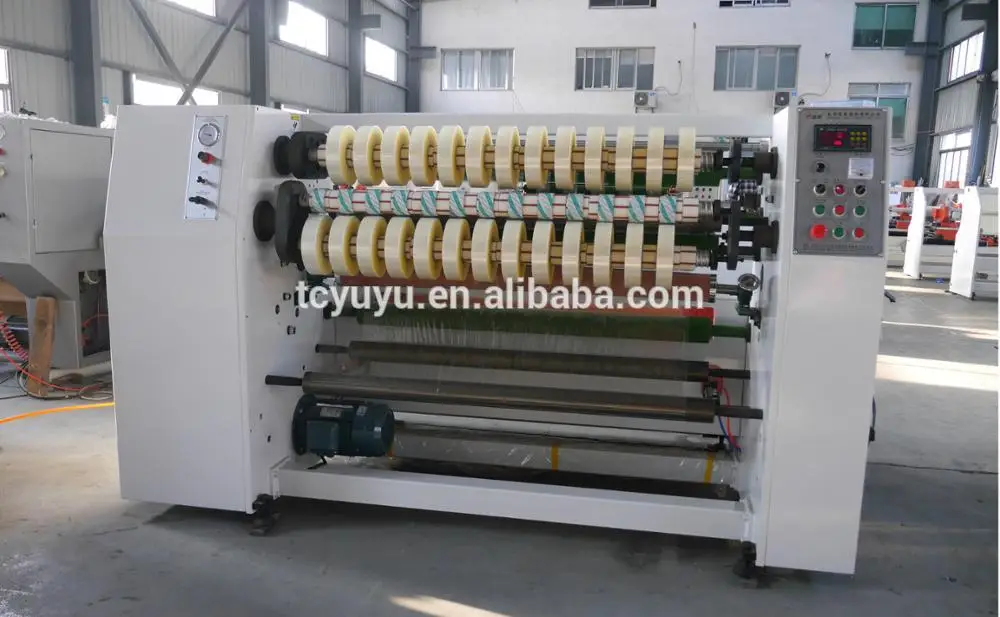 1300mm BOPP adhesive tape jumbo roll slitting cutting rewinding machine