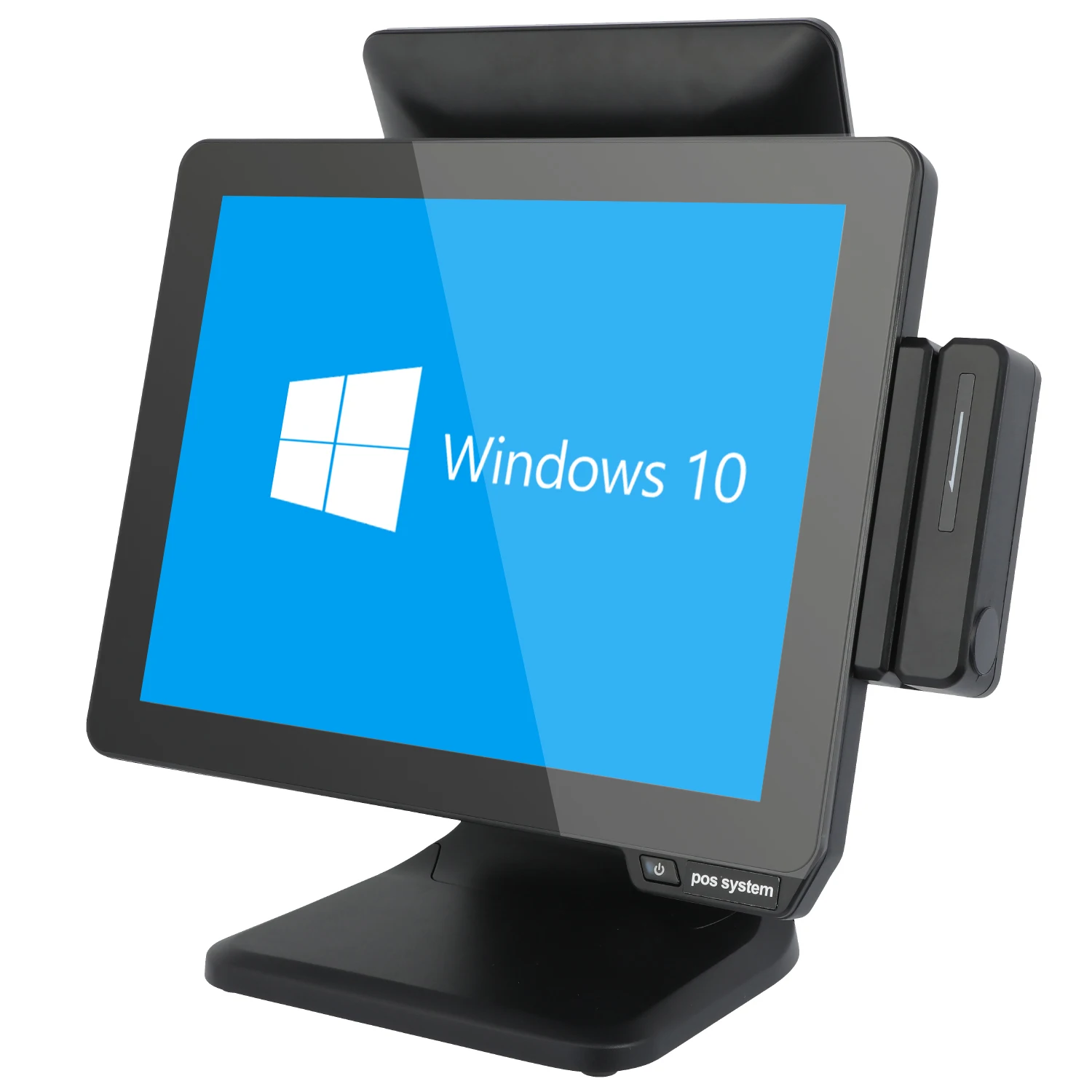 Hot 15inch All-in-one POS Machine Cash Register Touch Screen Dual Screen Ice Pos System