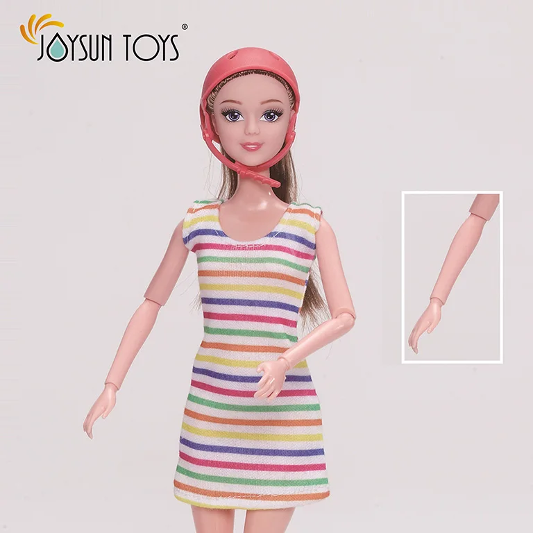 11.5 Inch joint movable doll with cart cat and dog accessories Fashionista Toys Action Figure Toy brinquedos