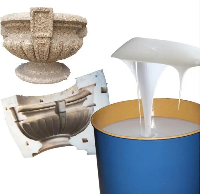 condensation cure silicone rubber tin cure  rtv silicone rubber soft silicone rubber for mold making for artificial stone