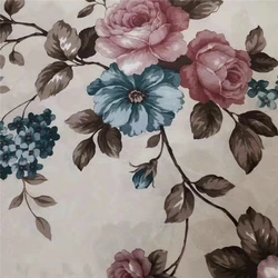 100 polyester super tricot flower printed microfiber velboa plush upholstery fabric