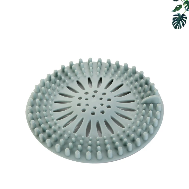 Silicone Catcher Sink Strainer Bathroom Shower Sink Stopper Drain Cover Hair Trap Filter for Kitchen Bathroom Tub