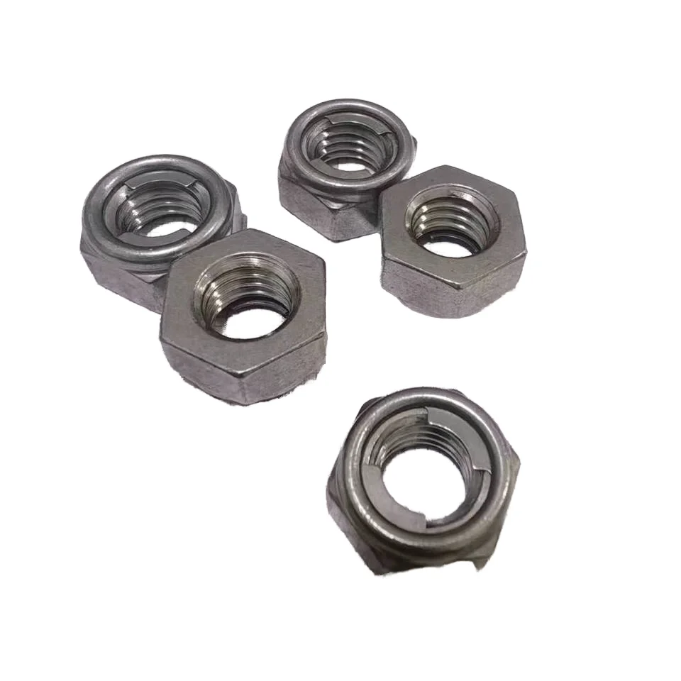 High Quality DIN980(M) A2/70 Prevailing Torque Type Hexagon Nuts with Two-piece Metal (Type M) DIN980M-M8-A2-70 A2/70