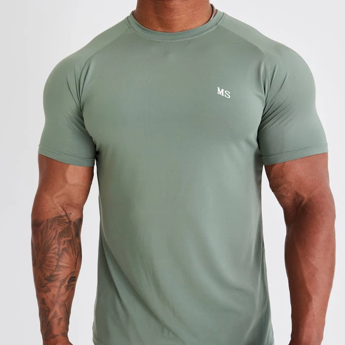 100% Polyester Mesh Fabric Performance Short Sleeve Muscle Fit Mens Breathable Gym T Shirt