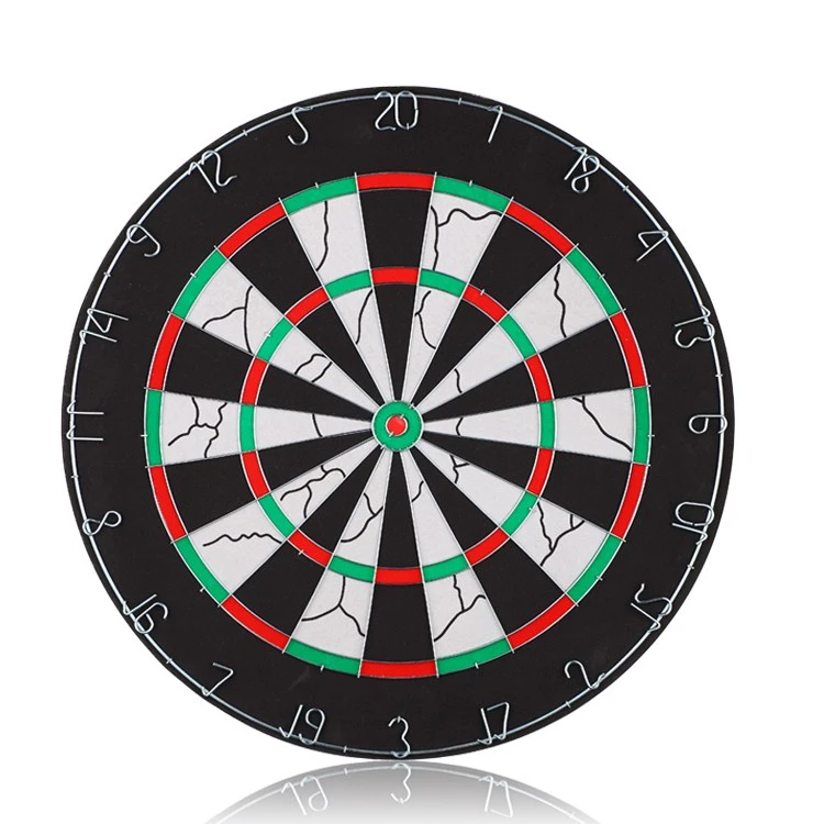 18 inches Dart Board Double-Sided Flocking Dartboard with 6 Brass Darts