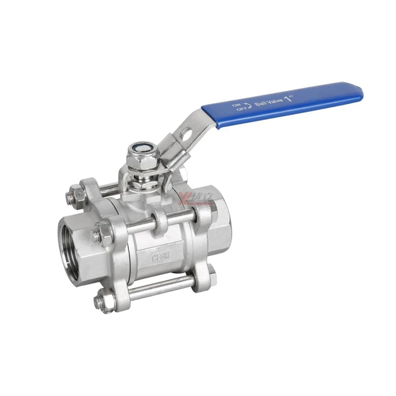Высококачественная нержавеющая сталь RC NPT BSP 1000WOG 1 6 МПа 304 316 WCB с ручным замком 3 шт. резьбовой шаровой клапан