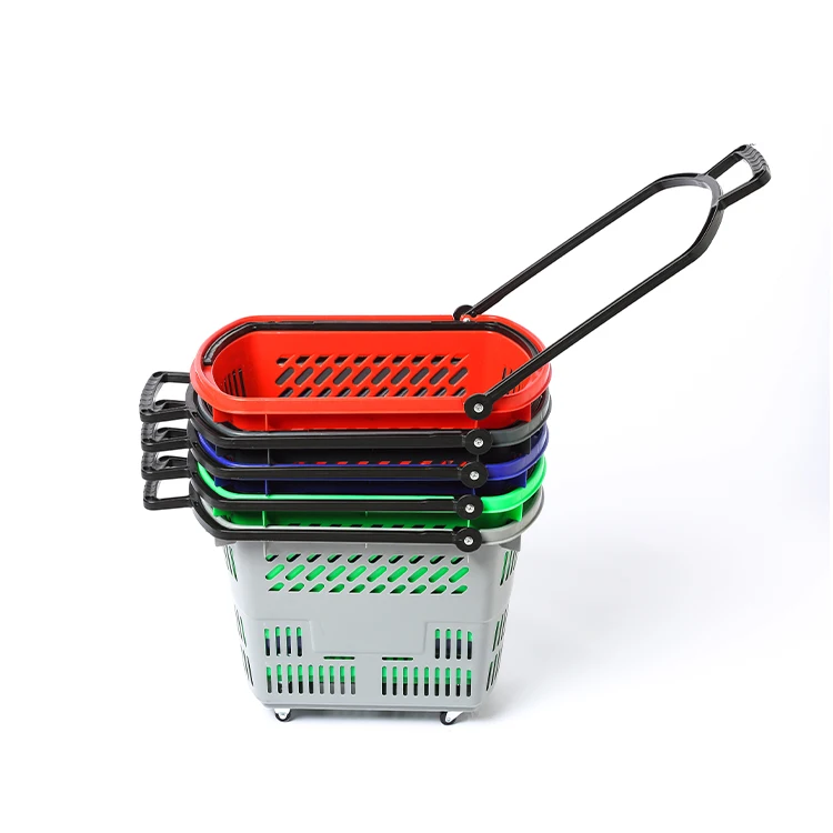 2 Handles Retail Shopping Baskets Carrito De Compra Baskets for Supermarket