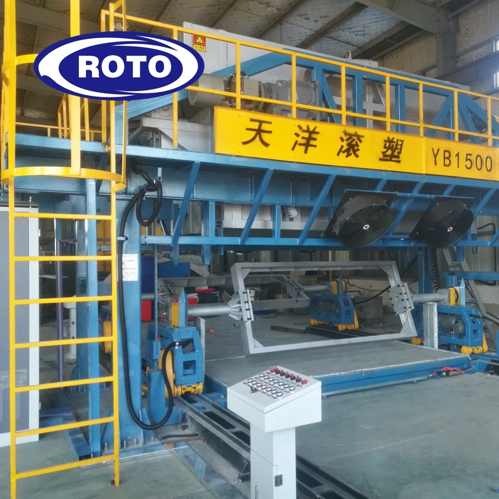 Small Biaxial Roto Molding Shuttle Moulding Machine