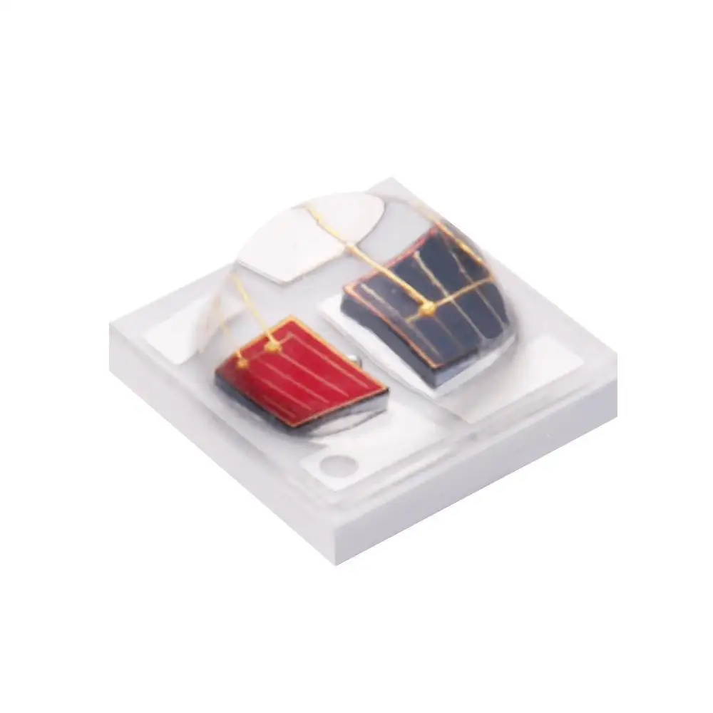 New 3535 ceramic two-color lamp beads 850nm infrared plus 660nm 3W high-power LED for medical beauty